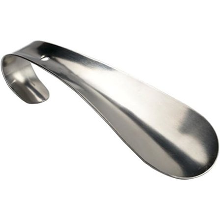 Reiseskohorn for menn, kvinner - Bærbar 6 tommer lang skohorn, lett å ta med på reise, skohjelpestav i rustfritt stål, kraftig enhetlig M