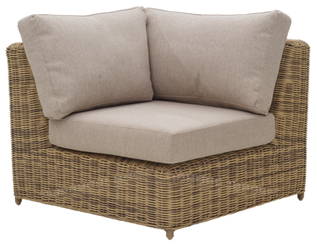 Brafab Glendon Modulsoffa hörn Rustic/Beige, Utemöbler