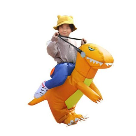 Dinosaur uppblåsbara kläder monterade kläder