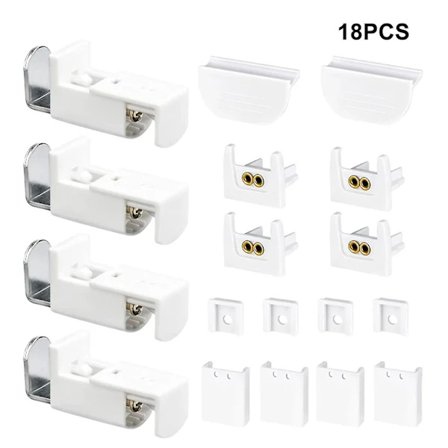 18 stk. Plisségardin Tilbehør Montering Klemme Beslag Reservedele