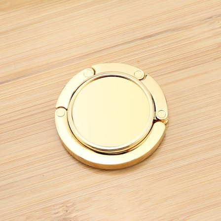 Håndveskekrok sammenleggbar veskeholder i metall, gull