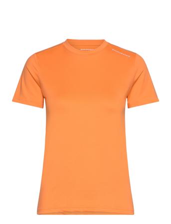 Chalina W S/S Tee Sport Women Sport Clothing Sports Tops & T-shirts Sport T-shirts Orange Endurance