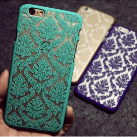 iPhone 6/6S skal "Vintage flower" (Champagne)