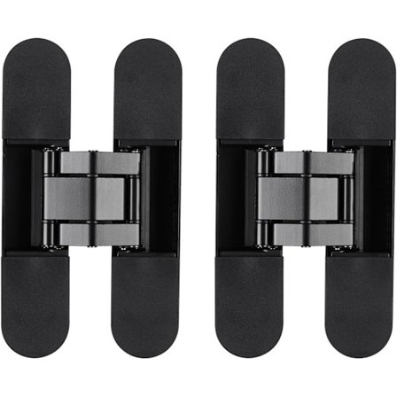 Skjulte hengsler for dører Skjulte dørhengsler Kraftige usynlige hengsler for hemmelig dør Svart 2 stk