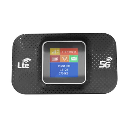 Sort Global BIT 4G/5G WiFi Mobil Router 150Mbps Bærbar LTE Trådløs Router med SIM-kort Slot 3000mA MiFi Hotspot Modem