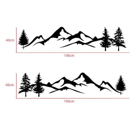 #Vuoristo puut totemi auton tarra#
