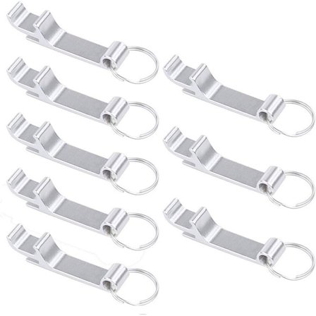 8 stk. Ølbååbner, Metal Flaskeåbner Nøglering Flaskeåbner Kork