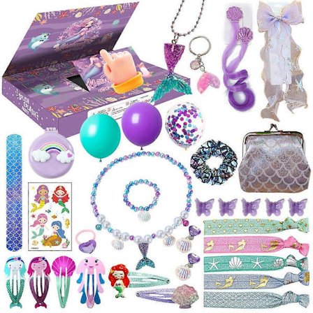 Julekalender, 24 dage med smykker og hårtilbehør til piger