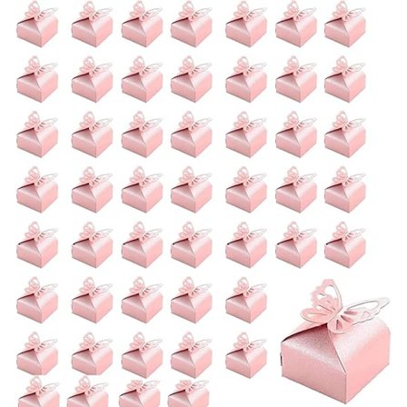 Flicka Fjäril Dop Box, 50 st Rosa Godis Box, Dop Box för