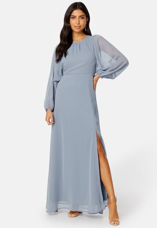 Bubbleroom Occasion Jini-Lou Gown Dusty blue Klær