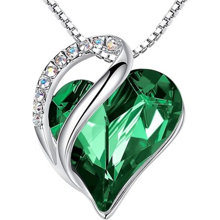 Halskæder til kvinder, smykkegaver til kone, sølvbelagt 18 + 4 tommer kæde, fødselsdags- eller juleferiegave til hende, mor, kærester