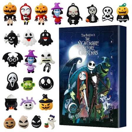 25-26 Gotisk skräck adventskalender blind box Halloween nedräkningskalender blind box