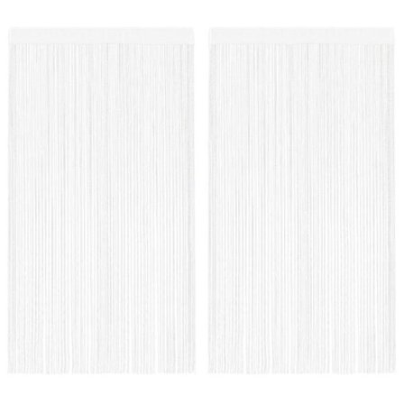 vidaXL Trådgardiner 2 stk. 140x250 cm hvid Hvid