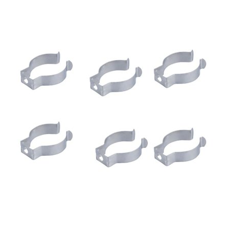 100 stk LED Lysbase LED Lyslister Lysrørfeste U-Klemmer Holder Feste Lysrør Erstatningsklemme