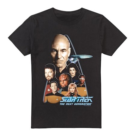 Star Trek Herr The Next Generation T-Shirt M Svart