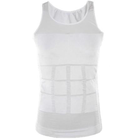 (M)Herre 1 stk. Slankende Flat Belly Usynlig Skjorte Abdo Slankende