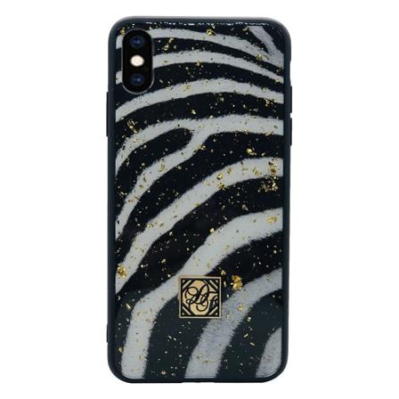 iPhone XS Max - Beskyttende silikonecover (hård bagside) Zebra