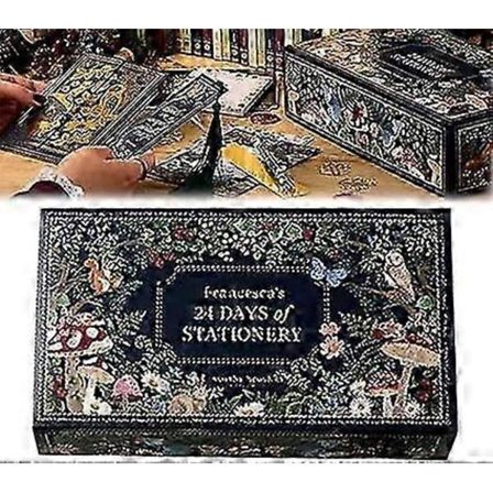 Stasjonær Adventskalender 2024, Juletellerkalender, 24 Dagers Stasjonær Adventskalender, Tell Ned Til Julkalender Med 1 stk