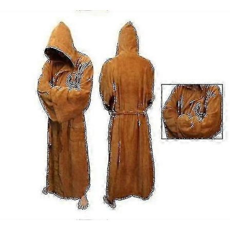 Star Wars Badrock Jedi Sith Med Huva Mjuk Fleece Morgonrock Julklapp