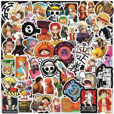100 One Piece-klistremerker-FA-