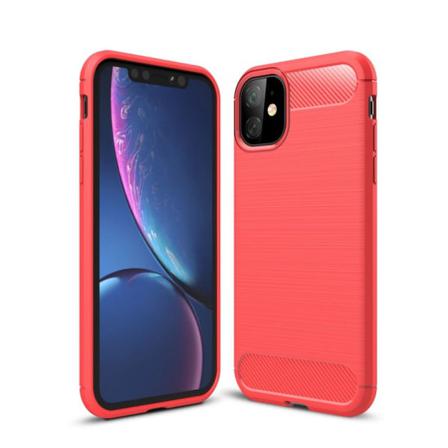 Iphone 11 - Brushed Tpu Skal - Röd Red Röd
