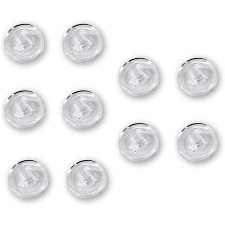 Korkealaatuiset pyöreät silikoniset nenätyynyt - 9mm/0,35'' - 5 paria - Nenätyynyt