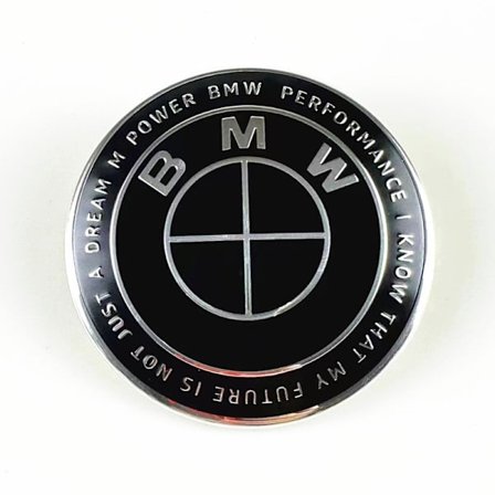 BM-W emblem panserlogo Thunder helsvart-WELLNGS
