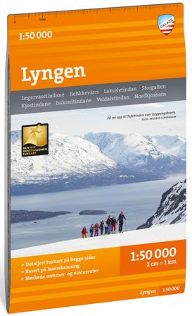 Calazo Turkart Lyngen 1:50 000