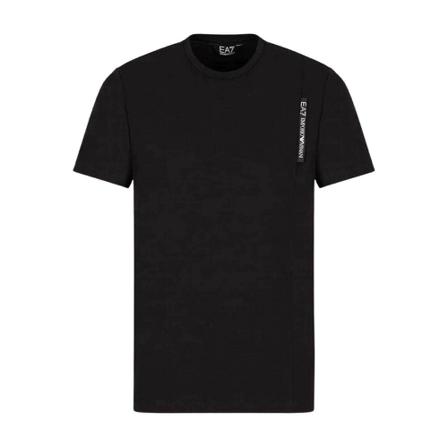 Emporio Armani EA7 T-Shirts , Zwart , Heren , Maat: M