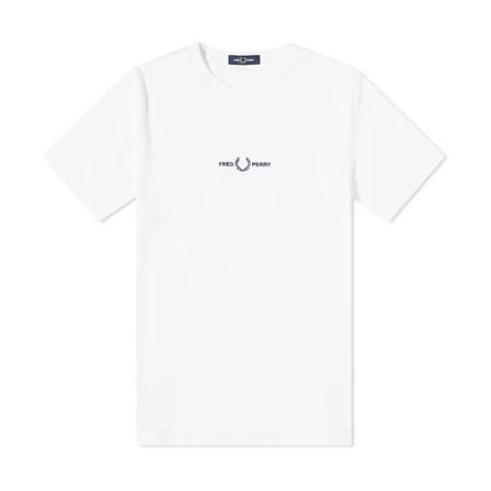 Fred Perry T-Shirts vit, Herr, Herr, Storlek: L