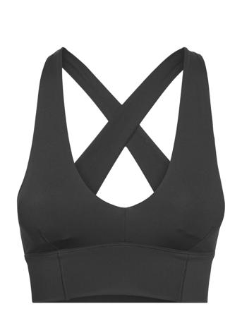 Black Sculpting Crossed Back Bra Lingerie Bras & Tops Sports Bras - ALL Svart AIM'N