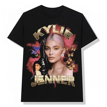 Vintage T-shirt Svart Retro 90-tal Kylie Jenner