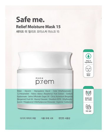 Make P:rem Safe me. Relief moisture mask 25 g, Skincare, Masker, Sheet Masker