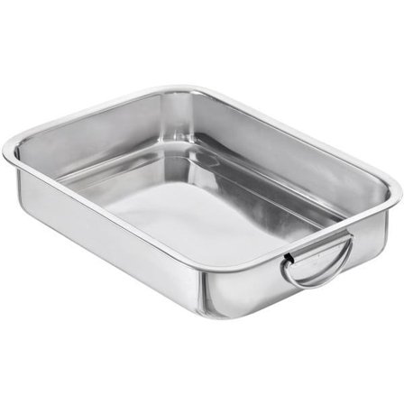 Ovnform Rustfritt Stål 2 Størrelser Gastromax Sølv