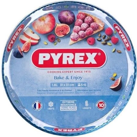 PYREX Classic glaspasteigam 30 cm transparent
