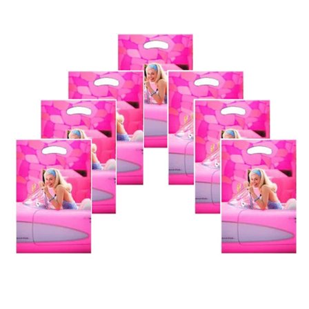 10 stk. Barbie Margot Robbie Gaveposer Fest Gave Lollyposer Slikpose til Fødselsdag