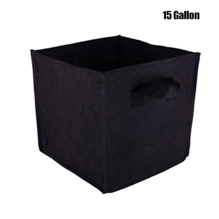 Tyg Upphöjd Planteringsbädd Förtjocka Non-woven fyrkantig växt Blomma Trädplantering Grow Bag