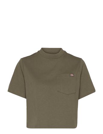 Ss Porterdale Crop W Green Dickies
