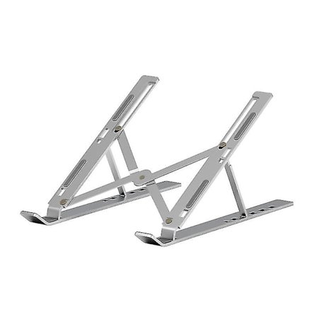 Hopfällbart laptopstativ, ventilerat skrivbordsställ för laptop med 6-stegs justerbart aluminiumstativ för Macbook Pro/Air, HP, Lenovo