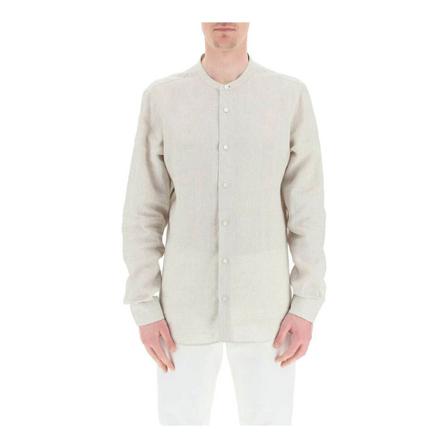 Z Zegna linen shirt , Beige , Heren , Maat: L