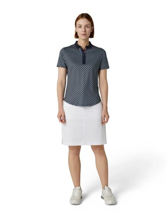 Callaway Mini Geo Floral Polo - Navy - XL