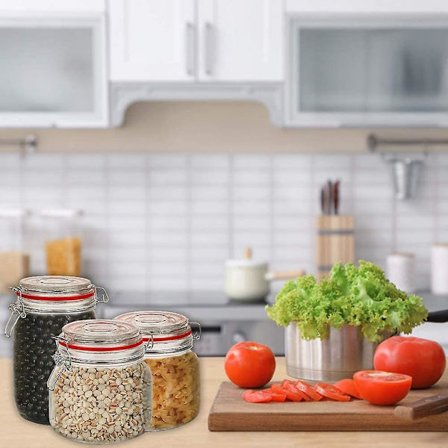 12-pakning silikonerstatningspakning, lufttette gummiforseglinger for Mason-glasslokk, lekkasjesikker boks