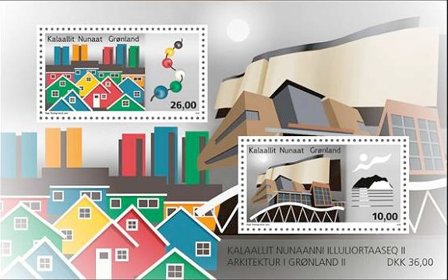 Grønland - Arkitektur II - Postfrisk miniark