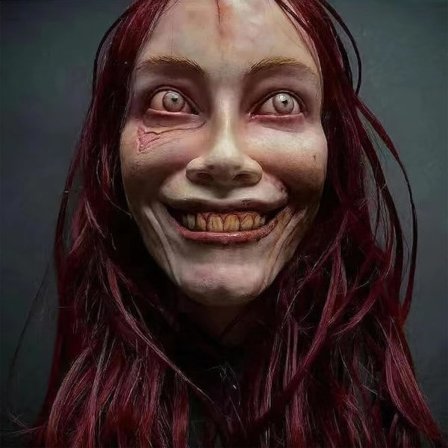 Movehii Halloween Latex Maske, realistiske skræmmende Halloween kostumetilbehør til Halloween fest karneval cosplay rekvisitter