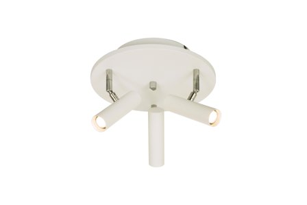 Aneta Lighting ARTIC takspot rund 3-lys, hvit, 3 x 6W LED