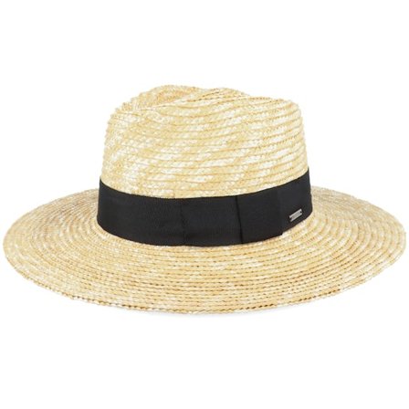 Brixton - Beige straw Hat - Joanna Short Brim Honey Straw Hat @ Hatstore