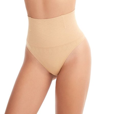 Kvinder Sexet sømløs Thong Shaper APRICOT S