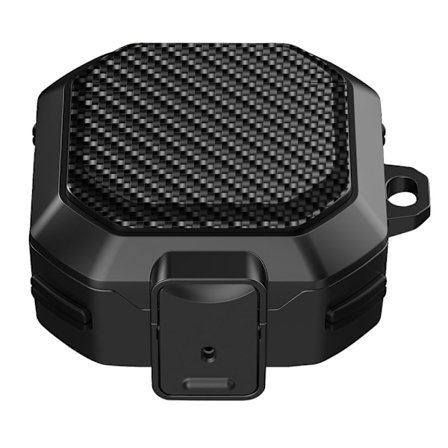 Samsung Galaxy Buds2 / Buds Pro / Live hiilikuituinen kotelo - Musta