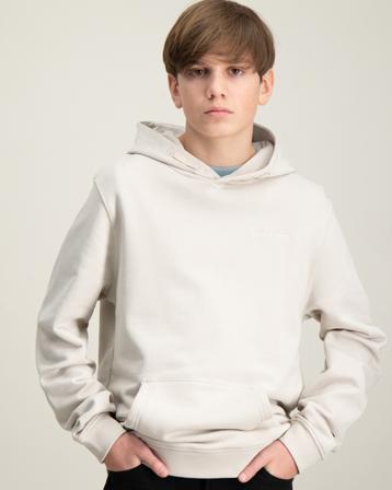 Lyle & Scott Script Embroidered Hoodie Beige Huvtröjor/Hoodies Kille - Kids Brand Store