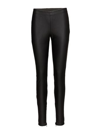 N5724, Nataliasz Leggings Trousers Leather Leggings/Bukser Svart Saint Tropez